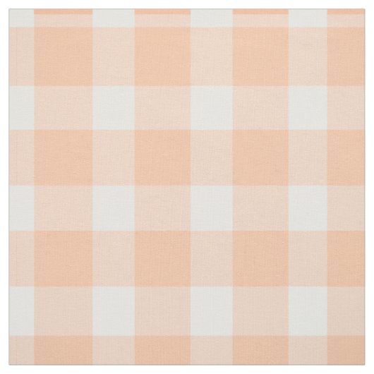 Peach Gingham Stof (Swatch)