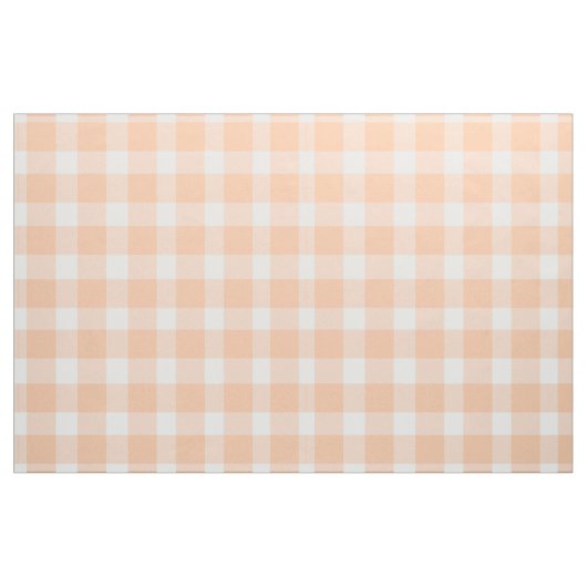 Peach Gingham Stof (Fat Quarter)