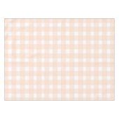 Peach Gingham Tafelkleed (Voorkant (Horizontaal))