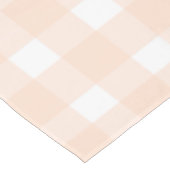 Peach Gingham Tafelkleed (Gekanteld)