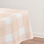 Peach Gingham Tafelkleed (Voorbeeld)