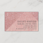 Peach Glitter Custom Reward Visitekaartje (Voorkant)