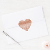 Peach Glitter Leopard Animal Hart Sticker (Envelop)