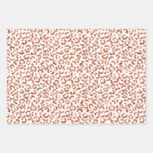 Peach Glitter Leopard Animal Inpakpapier Vel (Voorkant 3)
