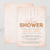 Peach glitter look Vrijgezellenfeest - 4,5 x 6,25  Kaart (Voorkant / Achterkant)