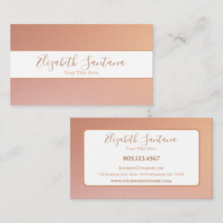 Peach Glitter Visitekaartje