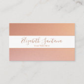 Peach Glitter Visitekaartje (Voorkant)