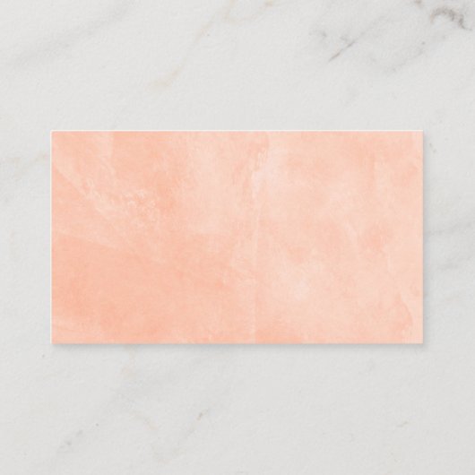 Peach Gold Flowers Diaper Raffle Tickets Informatiekaartje (Achterkant)