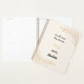 Peach gold foliage motivational quote 2026 planner (Display)