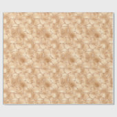 Peach Gold Glitter Glam Sparkle Giraffe Print Cadeaupapier (Vlak)