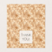 Peach Gold Glitter Glam Sparkle Giraffe Print Kaart (Buitenkant ongevouwen)