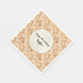 Peach Gold Glitter Glam Sparkle Giraffe Print Servet (Hoek)