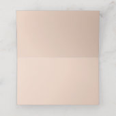 Peach Gold Marble Monogram Wedding Party Folded Plaatskaartje (Binnenkant ongevouwen)
