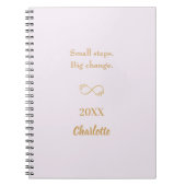 Peach gold motivatie quote notitieboek (Voorkant)
