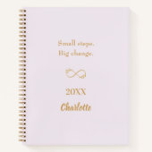 Peach gold motivatie quote notitieboek (Voorkant)