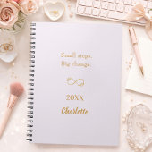 Peach gold motivatie quote notitieboek