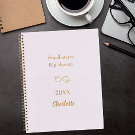 Peach gold motivatie quote notitieboek