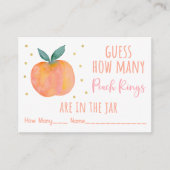 Peach Gold Raad hoeveel spel Informatiekaartje (Voorkant)