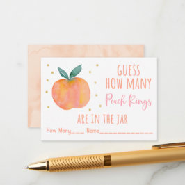 Peach Gold Raad hoeveel spel Informatiekaartje