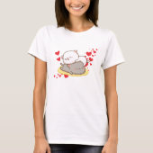 Peach & Goma Cats Love Is Sweet T-shirt (Voorkant)