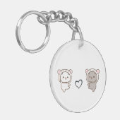 Peach Goma Costume Love by Couples emotion Sleutelhanger (Voorkant Links)