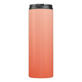 Peach Gradient aangepaste monogram tumbler Thermosbeker (Achterkant)