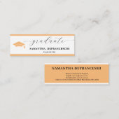 Peach Graduation  Mini Visitekaartje (Voorkant / Achterkant)