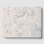 Peach & Gray Marmer Monogram Gastenboek (Achterkant)