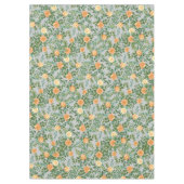 Peach Gray Wedding  Floral Tafelkleed (Voorkant)
