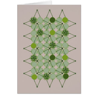 Peach Green Baubles Card