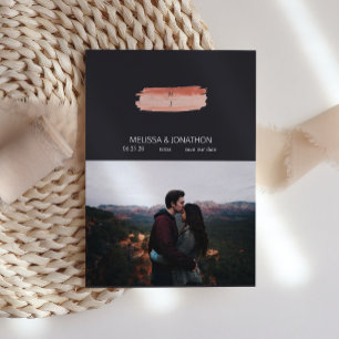 Peach Green Navy Pastel add Afbeelding Save the Da Date