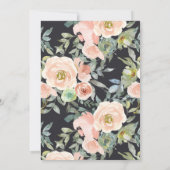 Peach Green Navy Pastel add Afbeelding Save the Da Date (Achterkant)