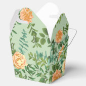 Peach Green Wedding Spring Pastel Bedankdoosjes (Geopend)