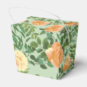 Peach Green Wedding Spring Pastel Bedankdoosjes (Achterkant)