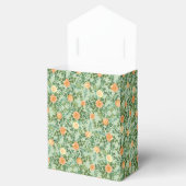 Peach Green Wedding Spring Pastel Floral Bedankdoosjes (Geopend)