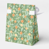 Peach Green Wedding Spring Pastel Floral Bedankdoosjes (Achterkant)