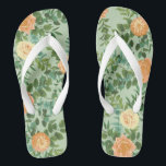 Peach Green Wedding Spring Pastel Floral Teenslippers<br><div class="desc">Mooie lentepperen en lichte groene pony's en rozen florale trouwuitnodigingen met overvloedige groen zijn elegant met zachte pastelkleuren. Ideaal voor een bloemetjesthema of een traditionele witte bruiloft in de lente of de zomer.</div>