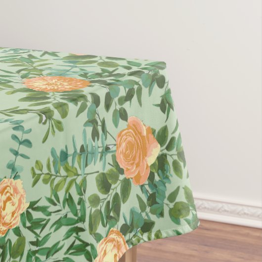 Peach Green Wedding Spring Pastel Tafelkleed (Voorbeeld)