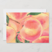 Peach Greenery Lush Spring Classic Baby shower Kaart (Achterkant)