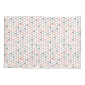 Peach Grey beige Neutrals Modern Pillow Hoesje Kussensloop (Achterkant)