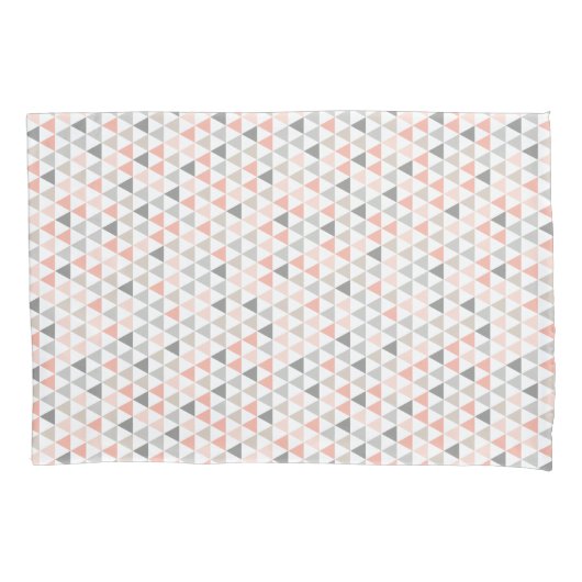 Peach Grey beige Neutrals Modern Pillow Hoesje Kussensloop (Voorkant)