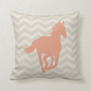 Peach Grey Cream Kussen
