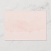 Peach & Grey elegant Wedding romantisch delicaat Informatiekaartje (Achterkant)