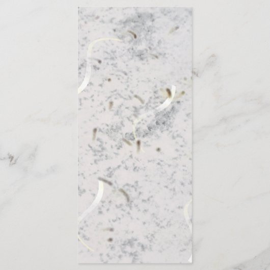 Peach & Grey Marble Monogrammed Enclosure Kaart (Achterkant)