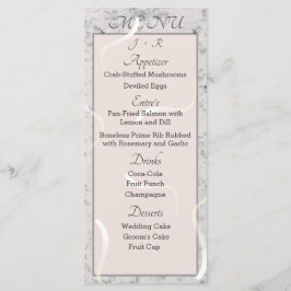 Peach & Grey Marble Monogrammed Enclosure Kaart
