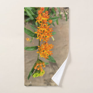 peach hand towel handdoek