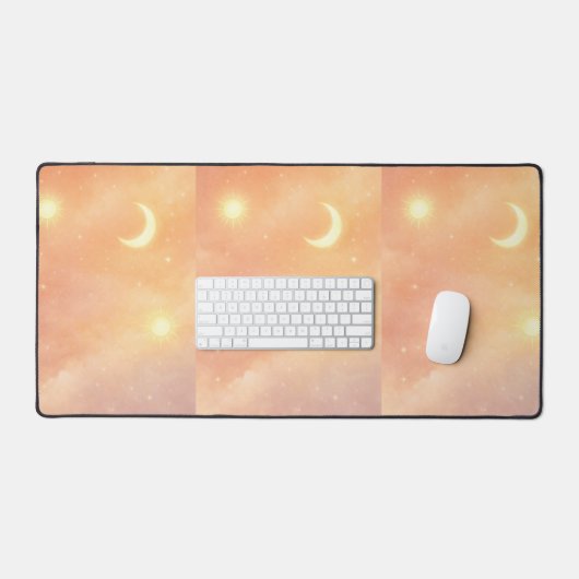 Peach haze and cloud cream AI art  Bureaumat (Keyboard & Muis)