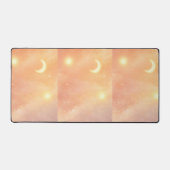 Peach haze and cloud cream AI art  Bureaumat (Voorkant)