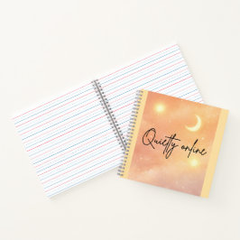 Peach haze and cloud cream AI art  Notitieboek