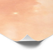 Peach haze and cloud cream AI art  Perfect Poster (Hoek)
